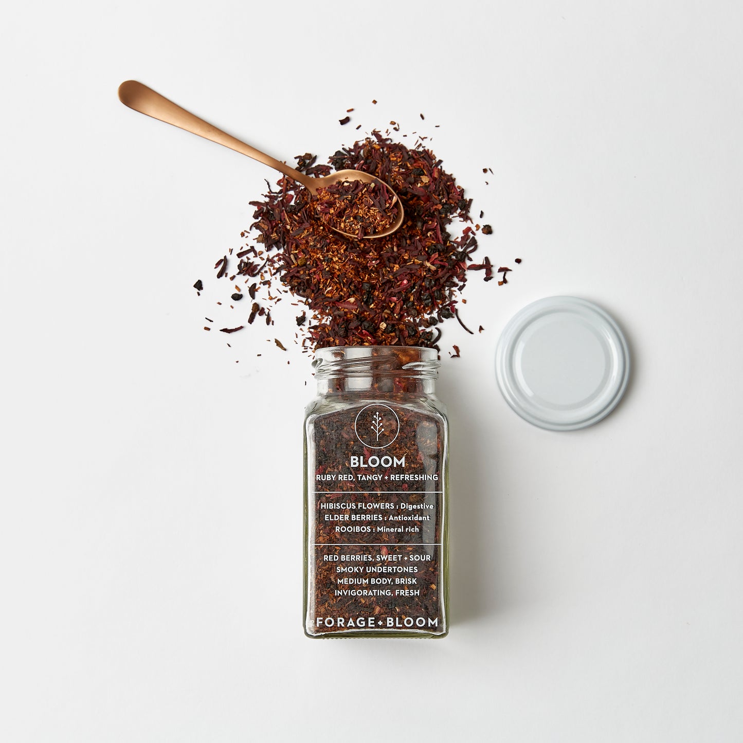 BLOOM : ruby red, tangy + refreshing - hibiscus tea