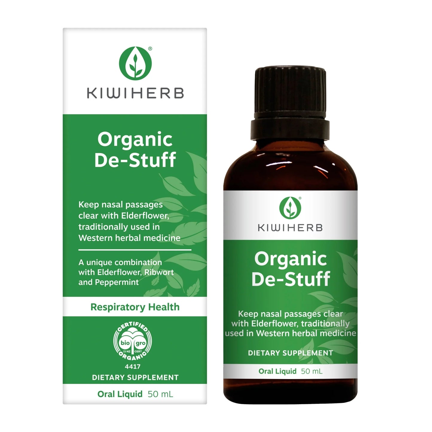 Kiwiherb: Organic De-Stuff