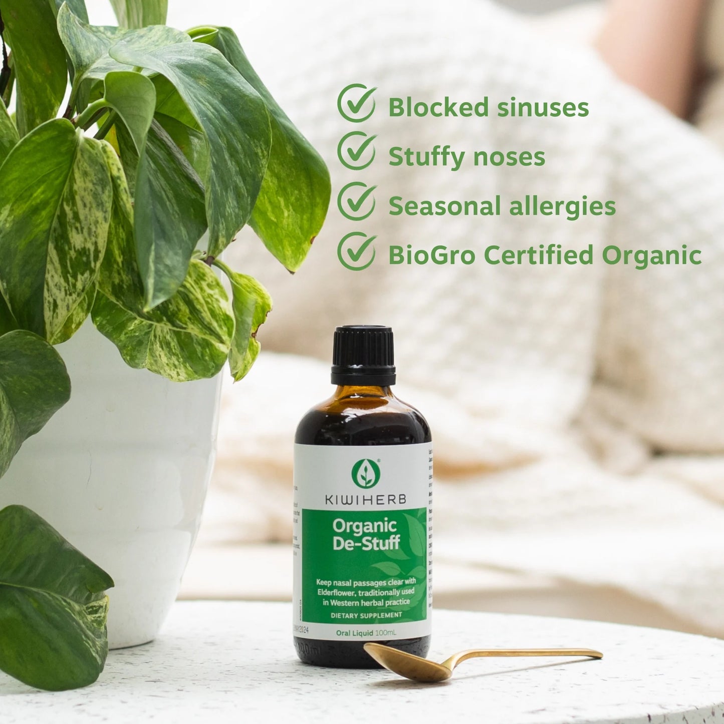 Kiwiherb: Organic De-Stuff