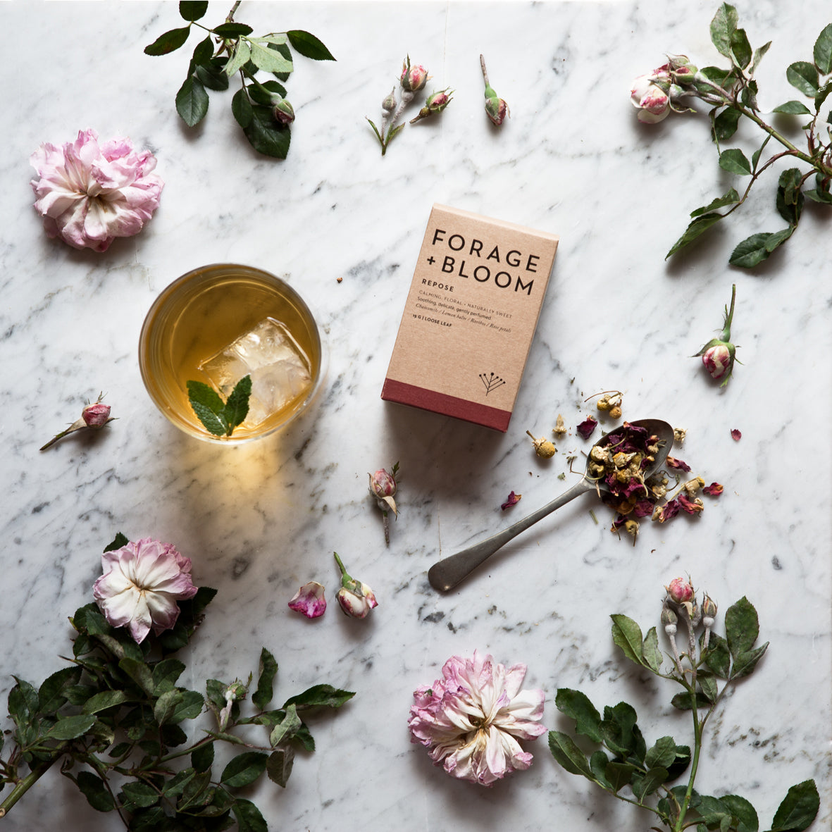 REPOSE : calming, floral + naturally sweet - chamomile tea