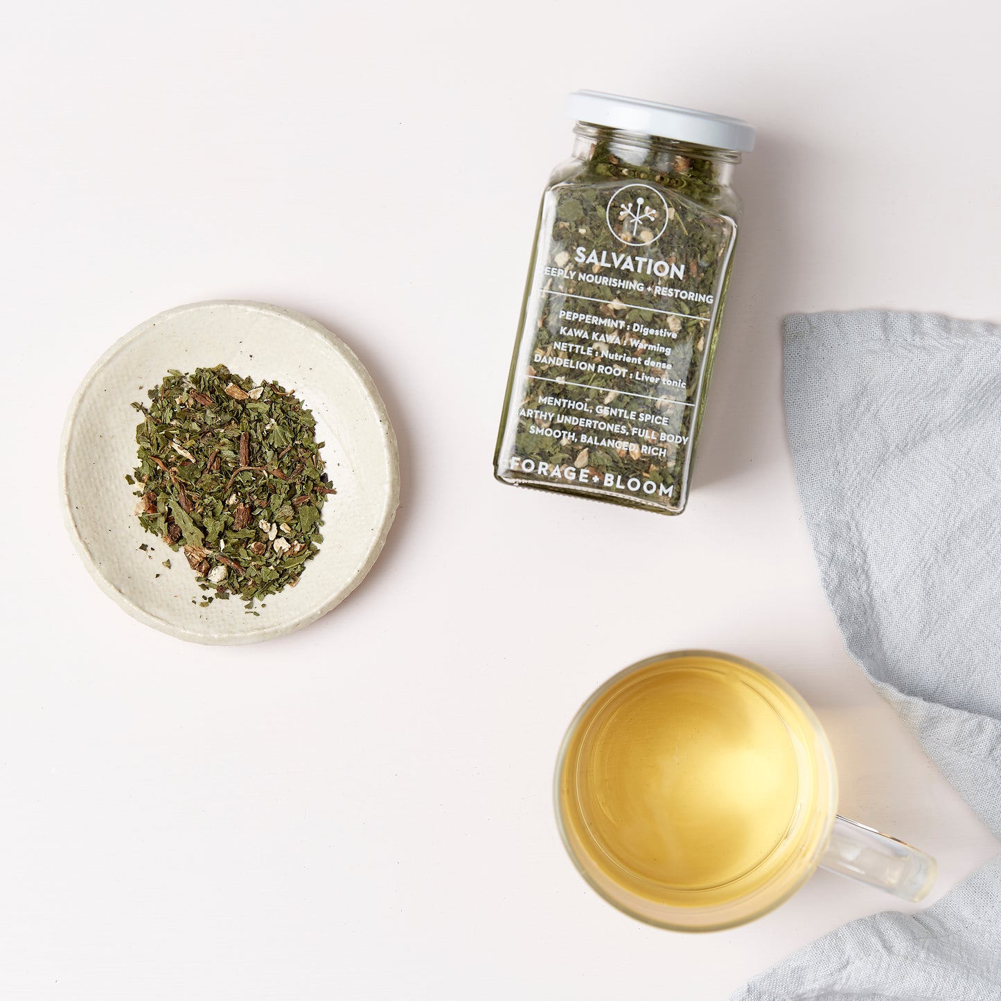 SALVATION : deeply nourishing + restoring - peppermint tea