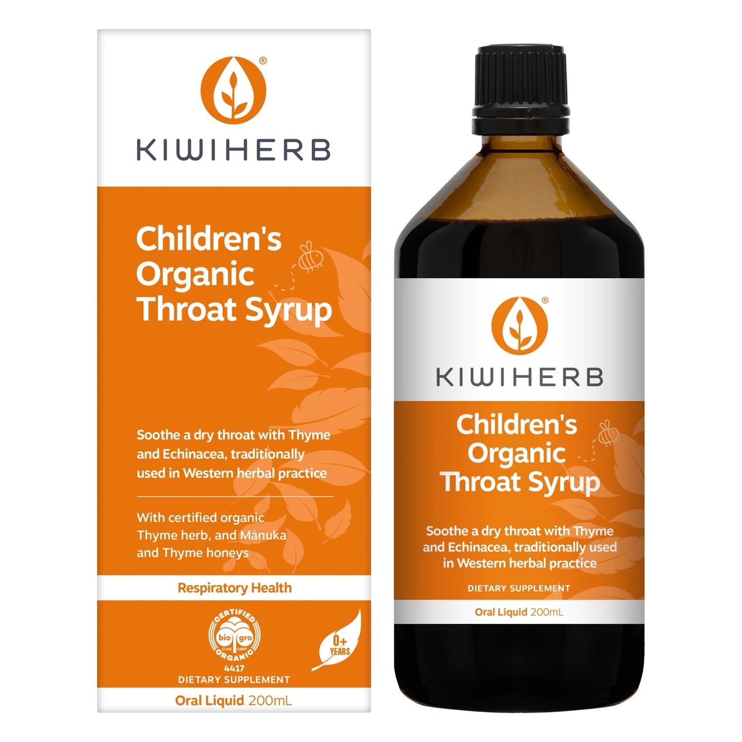 Kiwiherb: Children's Organic Throat Syrup